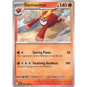 Sběratelská karetní hra Darmanitan 014/086 - Black Bolt Typ karty: Non-Holo