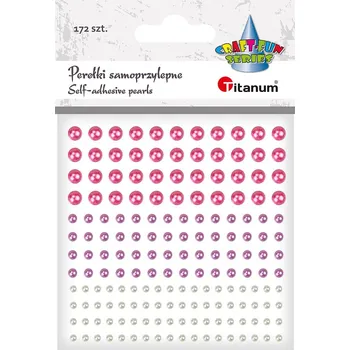 Samolepící dekorace ST..., Samolepky 3D, půlperličky, barva růžovo-fialovo-bílé, 1 arch