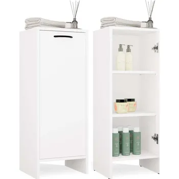 Koupelnový nábytek Spodní koupelnová skříňka s policemi Nina 35 cm bílá