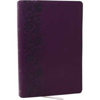 Cizojazyčná kniha KJV Giant Print End-of-Verse Reference Bible, Purple Leathersoft, Red Letter, Comfort Print - Nelson, Thomas