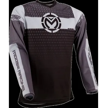 Moto dres MOOSE RACING SOFT-GOODS JRSY QUALIFIER BK/GY (2910-6239) (Velikost: XL) 2910-6239