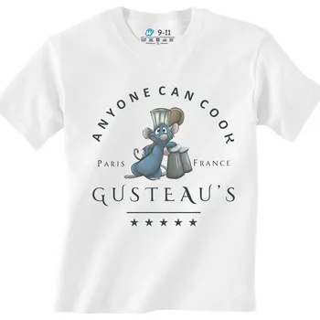 Chlapecké tričko Dětské tričko Gusteau’s Každý může vařit (Velikost: 3-4, Barva: Bílá)