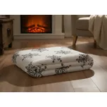 Vánoční deka z mikrovlákna JUSTYNA bílá 150x200 cm MyBestHome