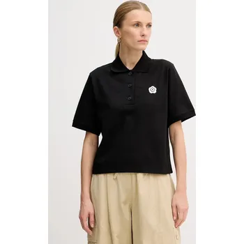 Pánské tričko Bavlněné polo tričko Kenzo Boke Flower 2.0 FF52TS1604SB.99J černá 99X, vel. S