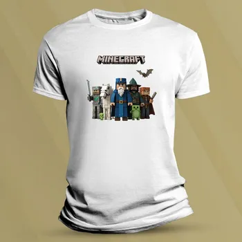 Chlapecké tričko Tričko pro děti Minecraft hrdinové Bílá velikost 104 (3-4 roky)