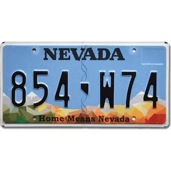 Plechová cedule Americká SPZ Nevada Home Means
