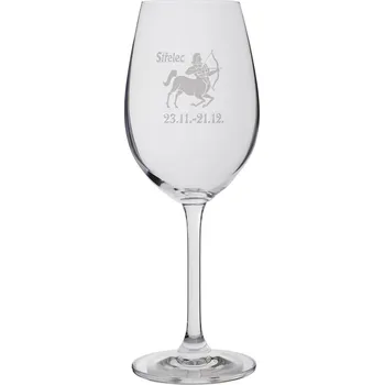 Sklenice Střelec - sklenice na víno - znamení zvěrokruhu