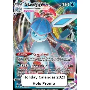 Karetní hra Pokémon EVS 041/203 Glaceon VMAX (HOLIDAY CALENDAR) - Evolving Skies
