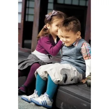 Dívčí oblečení HLADKÉ PUNČOCHÁČE 2-6 LET hnědá 92/98