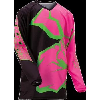 Moto dres MOOSE RACING SOFT-GOODS JRSY YTH QUAL BK/PK/GN XS (2912-1987) (Barva: Black| Green| Pink, Velikost: XS) 2912-1987
