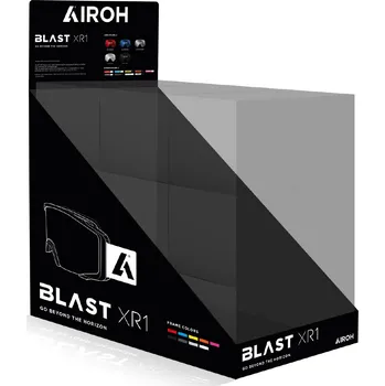Motocyklové brýle brýle BLAST XR1 (9x) + popruhy (9x) + plexi (5x) + stojan na pult, AIROH 7065