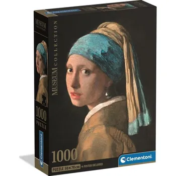 Puzzle Clementoni - Puzzle 1000 Muzeum Dívka s perlou