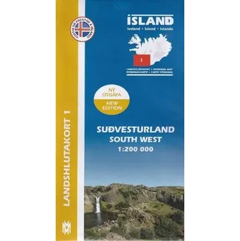 South West Iceland Map 1: 200 000: Regional map 1