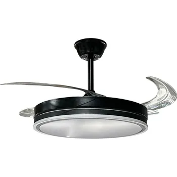 Domácí ventilátor Optonica LED ventilátor stropní 36W/3CCT 2880LM 100-240V černé - REMOTE CONTROL