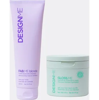 Kosmetická sada DESIGNME.ME PRO BLOND VLASY fialový šampon & maska