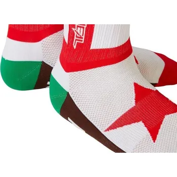 Cyklistické návleky MTB ponožky O´Neal Performance CALIFORNIA červená/bílá/hnědá (Velikost: 39-42) 0358-0105