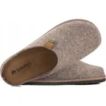 INBLU Si-01 Pánské Domácí PAPUČE Bačkory NAZOUVÁKY PU plst/kůže 43 Béžová