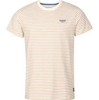 Pánská móda Pánské bavlněné triko nax NAX CESEF neutrální / zemitá S