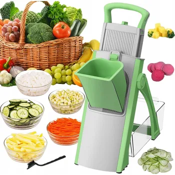 Struhadlo KRÁJEČ MANDOLÍNA STRUHADLO KRÁJEČ NA ZELENINY VERTIKÁLNÍ SKLÁDACÍ zelená