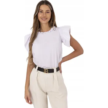 Dámská halenka LAKERTA halenka s krátkým rukávem střih klasická velikost 40