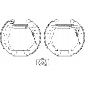 Zavěšení kol Sada brzdových čelistí Textar 84050000