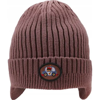 Čepice Chlapecká zimní Čepice , jednořadá, hnědá, velikost 50-52 YOCLUB