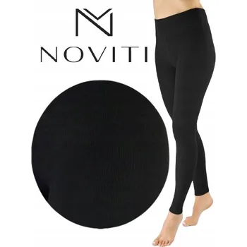 Dámské legíny LEGINY LE006 ŽEBROVANÉ S VYSOKÝM PASEM ZATEPLENÉ L-XL černé