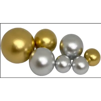 I love Cakes, vyrobeno v EU Čokoládové koule 7ks zlato stříbrné - K Decor | Skvělé pro Váš domácí dort