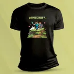 Tričko pro děti Minecraft 5 Černá velikost 128