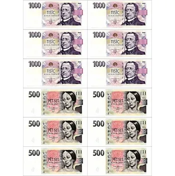 Jedlá dekorace na dort Bankovky male jedlý papír - Bez úprav