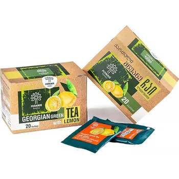 Čaj Manna Gruzínský zelený čaj s citrónem porcovaný 20 ks