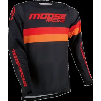 Moto dres MOOSE RACING SOFT-GOODS JRSY SAHARA BK/OR/RD (2910-6342) (Velikost: XL) 2910-6342
