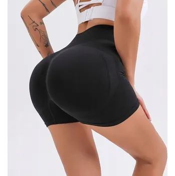 Dámské legíny Krátké Push Up Legíny - Černá/M KP-14797