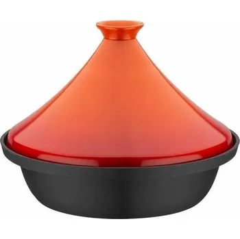 Pánev Hrnec s vysokou poklicí Tajine GSW Indukce Oranžová Černá (22 x 30 cm)