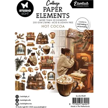 Studio Light Papírové výseky Studio Light "Hot Cocoa", 35 ks - Horká čokoláda