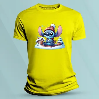 Dětská móda Dětské bavlněné tričko Winter Stitch Žlutá velikost 116 (5-6 let)