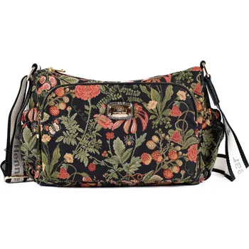 Kabelka Henney Bear Henney Bear Dámská kabelka Floral Summer Black H-1165 černá