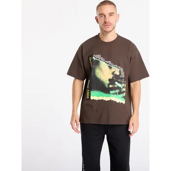 Tričko PLEASURES Domination T-Shirt Brown S