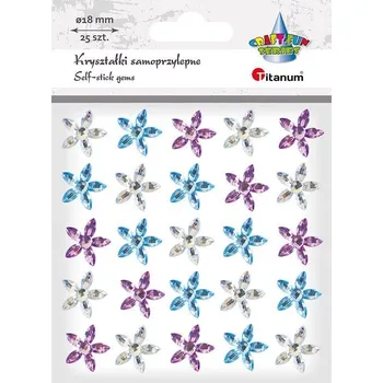 Samolepící dekorace ST..., Samolepky 3D, kamínky, Kytičky, 1arch