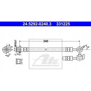 Brzdová hadice ATE 24.5292-0240.3 Flexibilní brzdová hadice