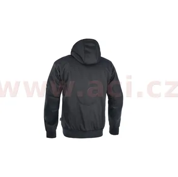 Moto bunda mikina SUPER HOODIE 2.0, OXFORD (černá) (Velikost: S) 2H285859