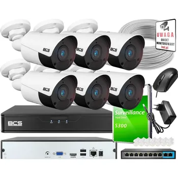 Bezpečnostní kamera Monitorovací sada BCS BCS-P-TIP14FSR5