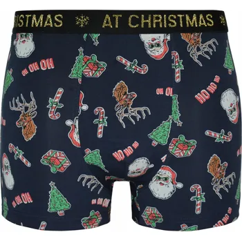 Pánské spodní prádlo Pánské boxerky XXL dárek VÁNOČNÍ s MOTIVEM MIKULÁŠE