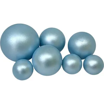Přisada na vaření a pečení I love Cakes, vyrobeno v EU Čokoládové koule 7ks perleťové modré světlé - K Decor | Skvělé pro Váš domácí dort