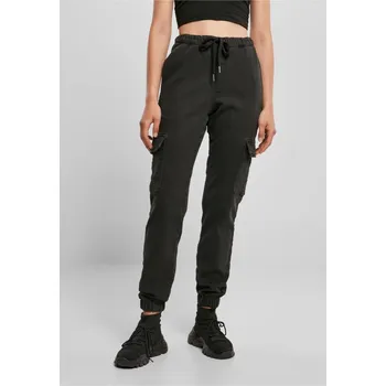 Pánské kalhoty Ladies Knitted Denim High Waist Cargo Pants M