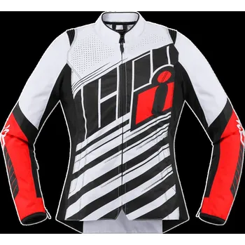 Moto bunda ICON BUNDA W OVRLD SB2 ČERVENÁ CE (2822-1155) (Velikost: L) 2822-1155