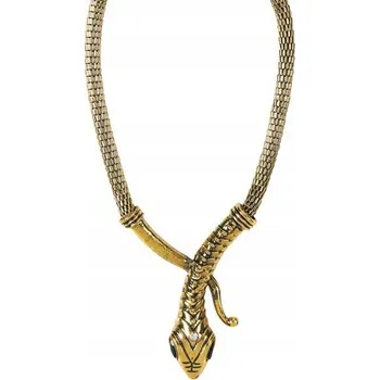 Náhrdelník NÁHRDELNÍK ŘETÍZEK HAD ZLATO EGYPTSKÝ FARAON KLEOPATRA STAROVĚK