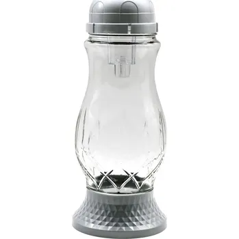 Svíčka Madona Hřbitovní Sklo Led 24,5 cm stříbrná 395 gram