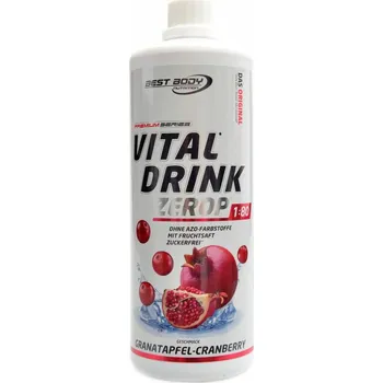 Iontový nápoj Best Body nutrition Vital drink Zerop 1000 ml - granátové jablko s brusinkou