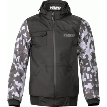 Moto bunda Bunda YOKO SKLODDI černá / maskáč / šedá L 61-216112-L